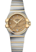 Load image into Gallery viewer, Omega Constellation Co-Axial Watch - 27 mm Steel And Yellow Gold Case - Sandy Champagne Dial - 123.25.27.20.58.002 - Luxury Time NYC