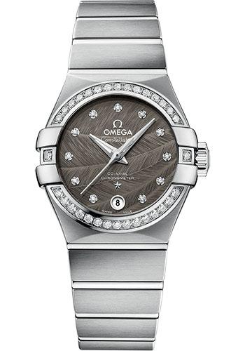 Omega Constellation Co-Axial Watch - 27 mm Steel Case - Grey Dial - 123.15.27.20.56.001 - Luxury Time NYC