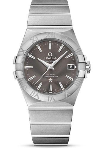 Omega Constellation Co-Axial Watch - 35 mm Steel Case - Grey Dial - 123.10.35.20.06.001 - Luxury Time NYC