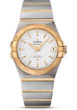 Load image into Gallery viewer, Omega Constellation Co-Axial Watch - 35 mm Steel Case - Yellow Gold Bezel - Silver Dial - Yellow Gold Bracelet - 123.20.35.20.02.006 - Luxury Time NYC