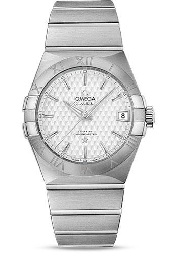 Omega Constellation Co-Axial Watch - 38 mm Steel Case - Silver Dial - 123.10.38.21.02.003 - Luxury Time NYC