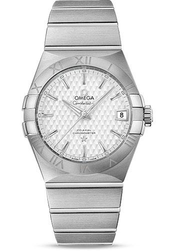 Omega Constellation Co-Axial Watch - 38 mm Steel Case - Silver Dial - 123.10.38.21.02.003 - Luxury Time NYC