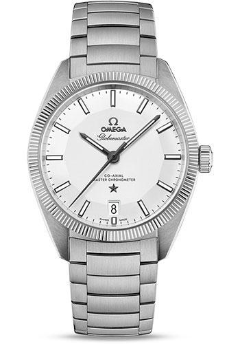 Omega Constellation Globemaster Co-Axial Master Chronometer Watch - 39 mm Steel Case - Fluted Bezel - Silver Dial - 130.30.39.21.02.001 - Luxury Time NYC