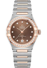 Load image into Gallery viewer, Omega Constellation Manhattan Co-Axial Master Chronometer Watch - 29 mm Steel And Sedna Gold Case - Diamond-Paved Bezel - Brown Diamond Dial - 131.25.29.20.63.001 - Luxury Time NYC