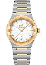 Load image into Gallery viewer, Omega Constellation Manhattan Co-Axial Master Chronometer Watch - 29 mm Steel And Yellow Gold Case - Mother-Of-Pearl Dial - 131.20.29.20.05.002 - Luxury Time NYC