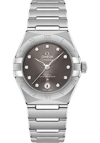 Omega Constellation Manhattan Co-Axial Master Chronometer Watch - 29 mm Steel Case - Grey Diamond Dial - 131.10.29.20.56.001 - Luxury Time NYC