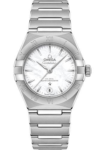 Omega Constellation Manhattan Co-Axial Master Chronometer Watch - 29 mm Steel Case - Mother-Of-Pearl Dial - 131.10.29.20.05.001 - Luxury Time NYC