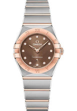 Load image into Gallery viewer, Omega Constellation Manhattan Quartz Watch - 25 mm Steel And Sedna Gold Case - Brown Dial - 131.20.25.60.63.001 - Luxury Time NYC