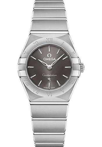 Omega Constellation Manhattan Quartz Watch - 25 mm Steel Case - Grey Dial - 131.10.25.60.06.001 - Luxury Time NYC