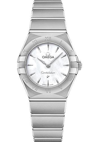 Omega Constellation Manhattan Quartz Watch - 25 mm Steel Case - Mother-Of-Pearl Dial - 131.10.25.60.05.001 - Luxury Time NYC