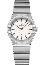Load image into Gallery viewer, Omega Constellation Manhattan Quartz Watch - 28 mm Steel Case - Crystal White Silvery Dial - 131.10.28.60.02.001 - Luxury Time NYC