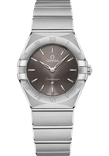 Omega Constellation Manhattan Quartz Watch 28 mm Steel Case Grey Dial 131.10.28.60.06.001