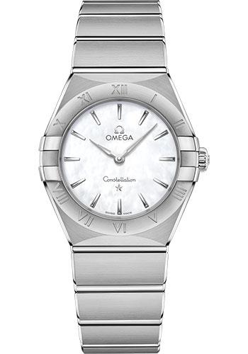 Omega Constellation Manhattan Quartz Watch - 28 mm Steel Case - Mother-Of-Pearl Dial - 131.10.28.60.05.001 - Luxury Time NYC