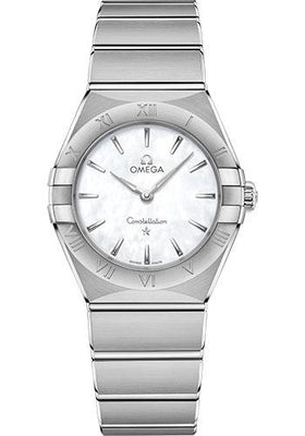 Omega Constellation Manhattan Quartz Watch - 28 mm Steel Case - Mother-Of-Pearl Dial - 131.10.28.60.05.001 - Luxury Time NYC
