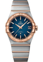 Load image into Gallery viewer, Omega Constellation Omega Co-Axial - 38 mm Steel And Red Gold Case - Blue Dial - 123.20.38.21.03.001 - Luxury Time NYC