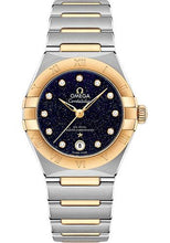Load image into Gallery viewer, Omega Constellation Omega Co-Axial Master Chronometer - 29 mm Steel And Yellow Gold Case - Blue Glass Diamond Dial - 131.20.29.20.53.001 - Luxury Time NYC
