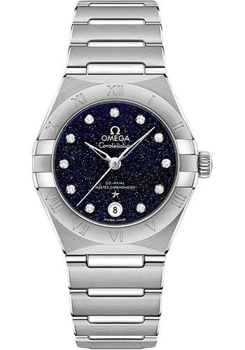 Omega Constellation Omega Co-Axial Master Chronometer - 29 mm Steel Case - Blue Glass Diamond Dial - 131.10.29.20.53.001 - Luxury Time NYC