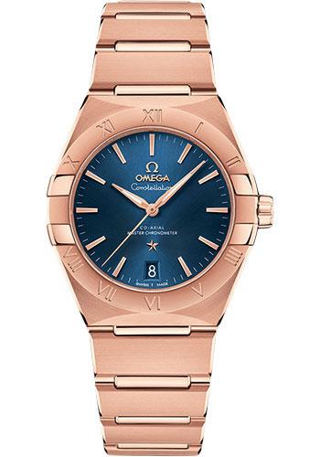 Omega Constellation OMEGA Co-Axial Master Chronometer - 36 mm Sedna Gold Case - Blue Dial - 131.50.36.20.03.001 - Luxury Time NYC