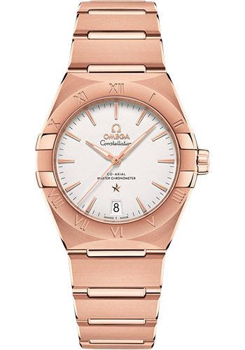 Omega Constellation OMEGA Co-Axial Master Chronometer - 36 mm Sedna Gold Case - Silvery Dial - 131.50.36.20.02.001 - Luxury Time NYC