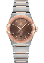 Load image into Gallery viewer, Omega Constellation OMEGA Co-Axial Master Chronometer - 36 mm Steel And Sedna Gold Case - Brown Dial - 131.20.36.20.13.001 - Luxury Time NYC