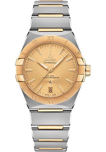 Omega Constellation OMEGA Co-Axial Master Chronometer - 36 mm Steel And Yellow Gold Case - Champagne Dial - 131.20.36.20.08.001 - Luxury Time NYC