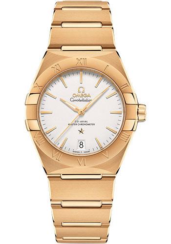 Omega Constellation OMEGA Co-Axial Master Chronometer - 36 mm Yellow Gold Case - Silvery Dial - 131.50.36.20.02.002 - Luxury Time NYC