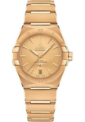 Omega Constellation OMEGA Co-Axial Master Chronometer - 36 mm Yellow Gold Case - Yellow Dial - 131.50.36.20.08.001 - Luxury Time NYC