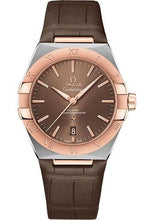 Load image into Gallery viewer, Omega Constellation OMEGA Co-Axial Master Chronometer - 39 mm Steel And Sedna Gold Case - Brown Dial - Brown Leather Strap - 131.23.39.20.13.001 - Luxury Time NYC