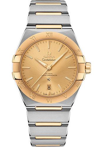 Omega Constellation OMEGA Co-Axial Master Chronometer - 39 mm Steel And Yellow Gold Case - Champagne Dial - 131.20.39.20.08.001 - Luxury Time NYC