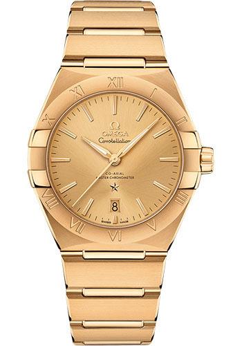 Omega Constellation OMEGA Co-Axial Master Chronometer - 39 mm Yellow Gold Case - Champagne Dial - 131.50.39.20.08.001 - Luxury Time NYC