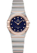 Load image into Gallery viewer, Omega Constellation Quartz - 25 mm Steel And Sedna Gold Case - Diamond Bezel - Blue Glass Diamond Dial - 131.25.25.60.53.002 - Luxury Time NYC