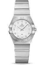 Load image into Gallery viewer, Omega Constellation Quartz 27 mm Watch - 27.0 mm Steel Case - Mother-Of-Pearl Diamond Dial - 123.10.27.60.55.003 - Luxury Time NYC