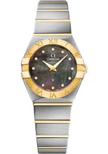 Load image into Gallery viewer, Omega Constellation Quartz Tahiti Watch - 24 mm Steel And Yellow Gold Case - Tahiti Mother-Of-Pearl Diamond Dial - 123.20.24.60.57.006 - Luxury Time NYC