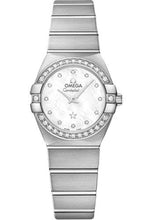 Load image into Gallery viewer, Omega Constellation Quartz Watch - 24 mm White Gold Case - Mother-Of-Pearl Diamond Dial - 123.55.24.60.55.017 - Luxury Time NYC