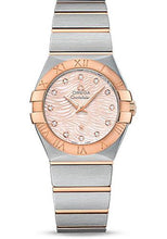 Load image into Gallery viewer, Omega Constellation Quartz Watch - 27 mm Steel Case - 18K Red Gold Bezel - Pink Mother-Of-Pearl Diamond Dial - 123.20.27.60.57.004 - Luxury Time NYC
