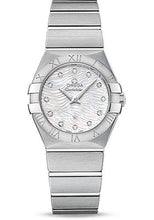 Load image into Gallery viewer, Omega Constellation Quartz Watch - 27 mm Steel Case - Mother-Of-Pearl Diamond Dial - 123.10.27.60.55.004 - Luxury Time NYC