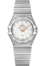 Load image into Gallery viewer, Omega Constellation Quartz Watch - 27 mm Steel Case - White -Silvery Diamond Dial - 123.10.27.60.52.001 - Luxury Time NYC