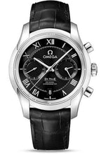 Load image into Gallery viewer, Omega De Ville Co-Axial Chronograph Watch - 42 mm Steel Case - Black Dial - Black Leather Strap - 431.13.42.51.01.001 - Luxury Time NYC