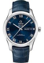 Load image into Gallery viewer, Omega De Ville Hour Vision Co-Axial Master Chronometer Annual Calendar Watch - 41 mm Steel Case - Two-Zone Blue Dial - Blue Leather Strap - 433.13.41.22.03.001 - Luxury Time NYC