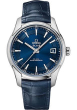 Load image into Gallery viewer, Omega De Ville Hour Vision Co-Axial Master Chronometer Watch - 41 mm Steel Case - Blue Dial - Unique Leather Strap - 433.33.41.21.03.001 - Luxury Time NYC