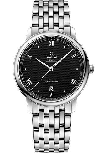 Omega De Ville Prestige Co-Axial - 39.5 mm Steel Case - Black Dial - 424.10.40.20.01.002 - Luxury Time NYC