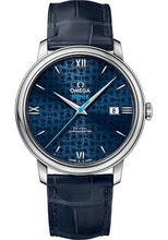 Load image into Gallery viewer, Omega De Ville Prestige Co-Axial Orbis Watch - 39.5 mm Steel Case - Blue Dial - Blue Leather Strap - 424.13.40.20.03.003 - Luxury Time NYC