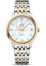 Load image into Gallery viewer, Omega De Ville Prestige Co-Axial Watch - 32.7 mm Steel And Yellow Gold Case - Mother-Of-Pearl Dial - 424.20.33.20.05.001 - Luxury Time NYC