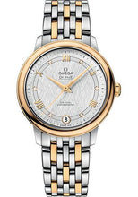 Load image into Gallery viewer, Omega De Ville Prestige Co-Axial Watch - 32.7 mm Steel And Yellow Gold Case - White Silvery Dial - 424.20.33.20.52.001 - Luxury Time NYC