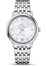 Load image into Gallery viewer, Omega De Ville Prestige Co-Axial Watch - 32.7 mm Steel Case - Mother-Of-Pearl Diamond Dial - 424.10.33.20.55.001 - Luxury Time NYC