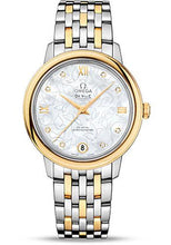 Load image into Gallery viewer, Omega De Ville Prestige Co-Axial Watch - 32.7 mm Steel Case - Yellow Gold Bezel - Mother-Of-Pearl Dial - Yellow Gold-Steel Bracelet - 424.20.33.20.55.002 - Luxury Time NYC
