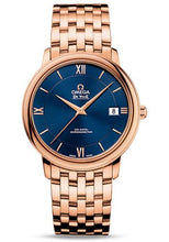 Load image into Gallery viewer, Omega De Ville Prestige Co-Axial Watch - 36.8 mm Red Gold Case - Blue Dial - 424.50.37.20.03.002 - Luxury Time NYC