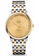 Load image into Gallery viewer, Omega De Ville Prestige Co-Axial Watch - 36.8 mm Steel And Yellow Gold Case - Champagne Diamond Dial - 424.20.37.20.58.001 - Luxury Time NYC