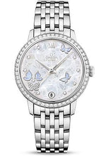 Load image into Gallery viewer, Omega De Ville Prestige Co-Axial Watch - 36.8 mm White Gold Case - Diamond Bezel - Mother-Of-Pearl Diamond Dial - 424.55.33.20.55.003 - Luxury Time NYC