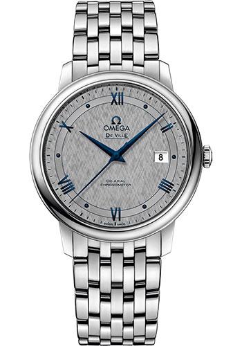Omega De Ville Prestige Co-Axial Watch - 39.5 mm Steel Case - Grey Dial - 424.10.40.20.06.002 - Luxury Time NYC